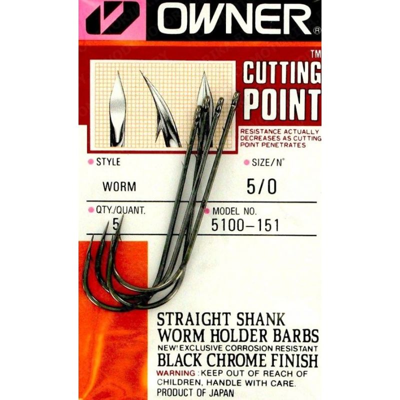 HACZYKI OWNER BC STRAIGHT SHANK 5100 ROZMIAR 1/0