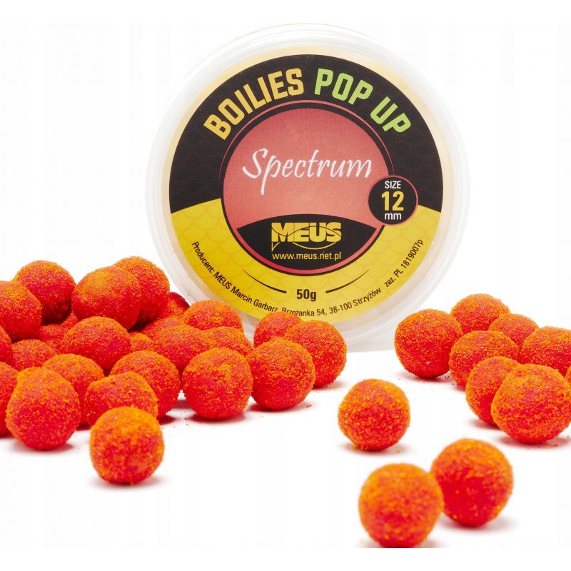 KULKI MEUS POP UP SPECTRUM 12mm 50g POMARAŃCZA MAK