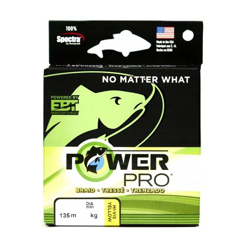 PLECIONKA POWER PRO HI-VIS YELLOW 135m 0,10mm 5kg