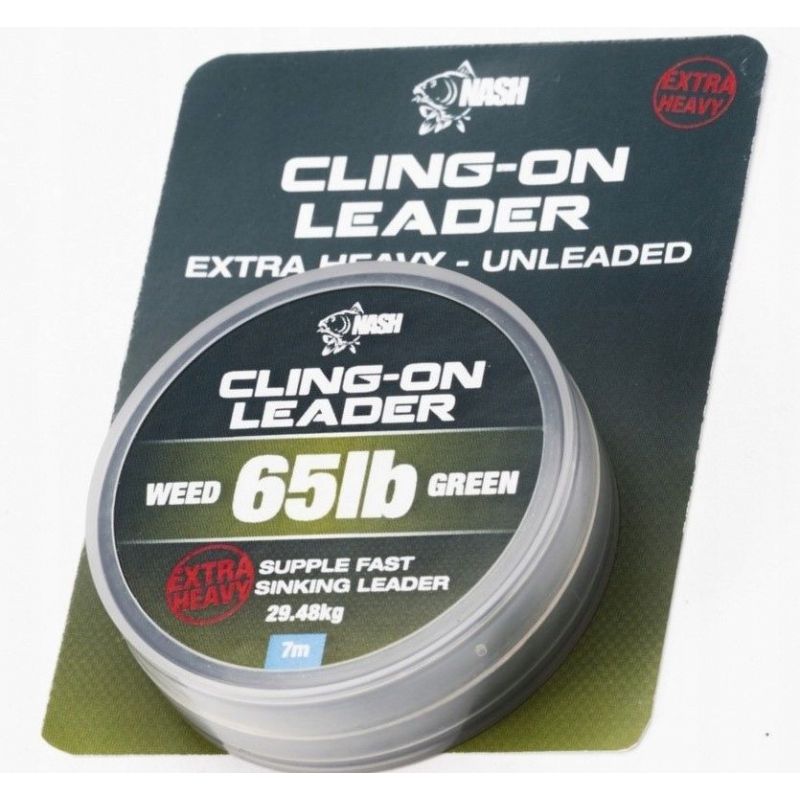 MATERIAŁ PRZYPONOWY NASH CLING-ON LEADER 65lb WEED