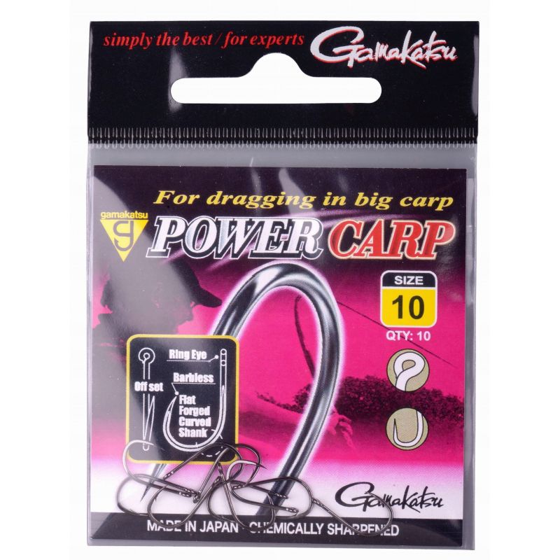 HACZYKI GAMAKATSU EYED HOOKS BARBLESS BLACK  12