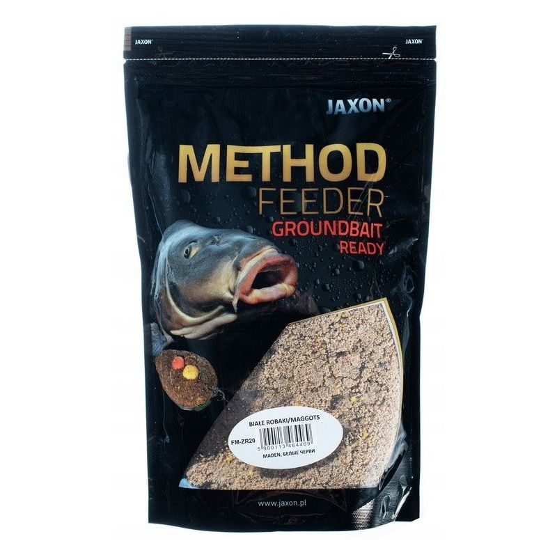 ZANĘTA MOKRA JAXON METHOD FEEDER READY BIAŁY ROBAK