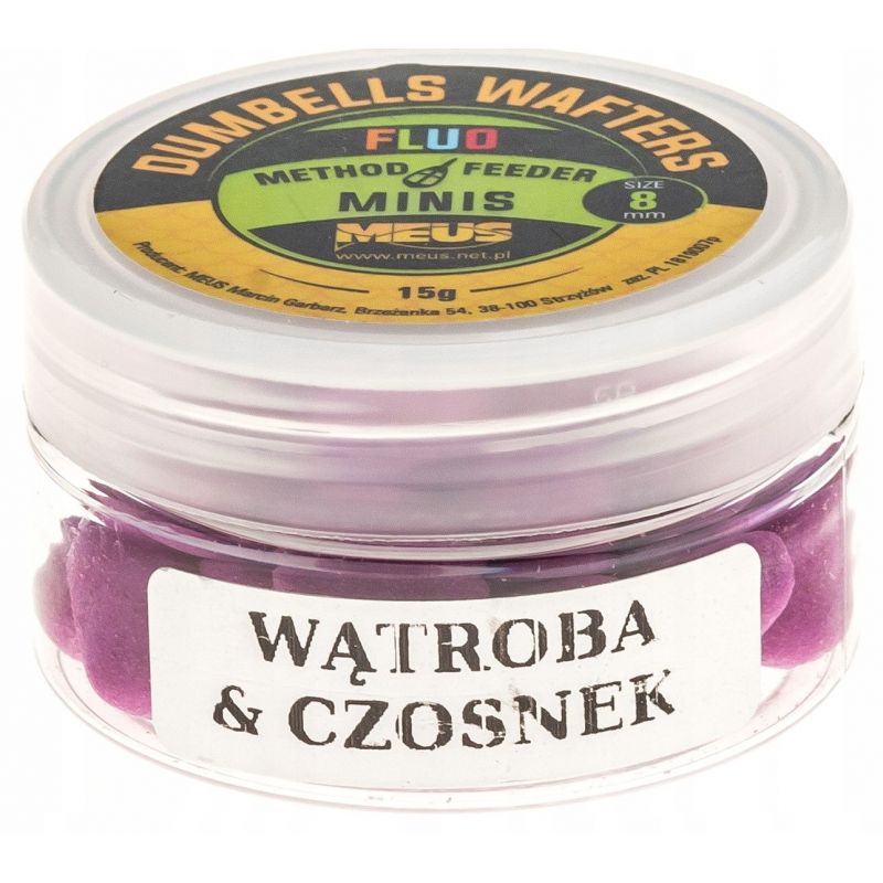 DUMBELLS MEUS WAFTERS FLUO 8mm MINIS WĄTROBA CZOSN