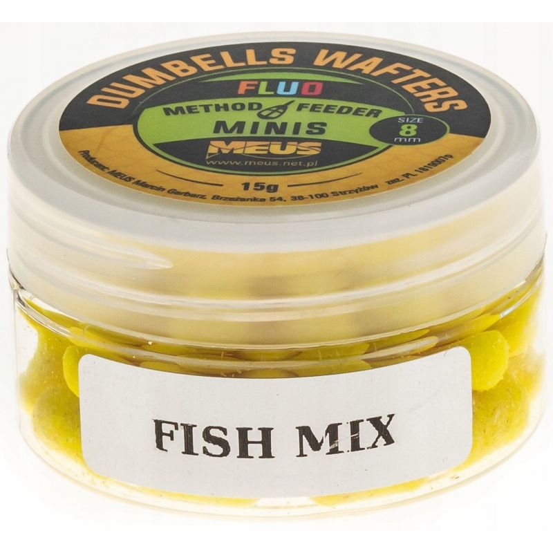 DUMBELLS MEUS WAFTERS FLUO 8mm MINIS FISH MIX