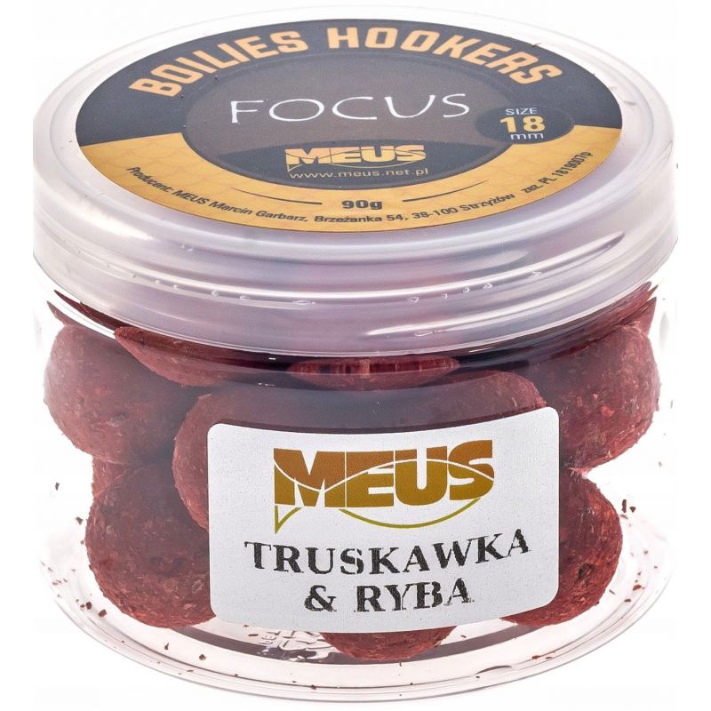 KULKI MEUS HAKOWE FOCUS 90g 18mm TRUSKAWKA RYBA