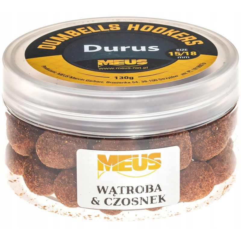 DUMBELLS MEUS HOOKERS DURUS 15/18mm WĄTROBA CZOSNE