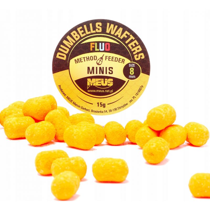 DUMBELLS MEUS WAFTERS FLUO 8mm MINIS CZEKOLADA POM