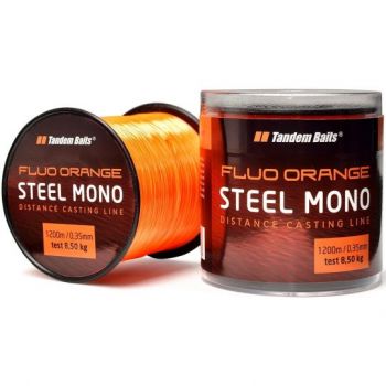 ŻYŁKA TANDEM BAITS STEEL MONO FLUO 1200m 0,30mm OR