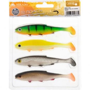 GUMA MIKADO PRZYNĘTA REAL FISH ROACH 10cm MIX 4szt