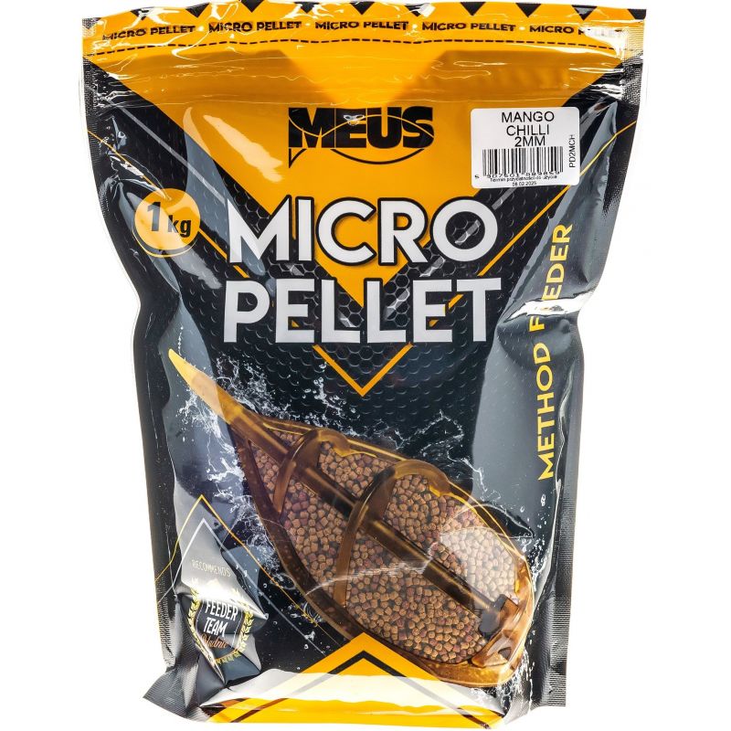 PELLET MEUS GRANULAT DURUS 1kg 2mm MANGO CHILLI