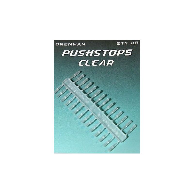 STOPERY DRENNAN PUSHSTOP CLEAR 28szt