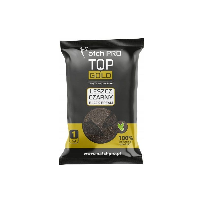 ZANĘTA MATCH PRO TOP GOLD LESZCZ CZARNY 1kg