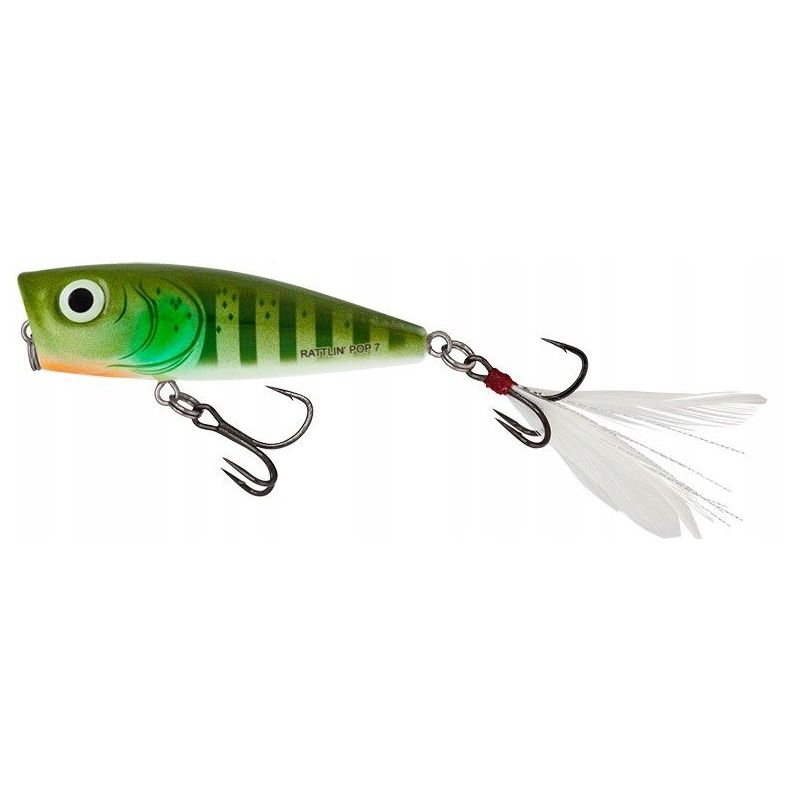 WOBLER SALMO POPPER RATTLIN POP 7cm GREEN GILL 12g