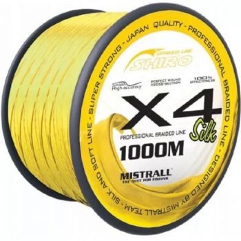 PLECIONKA MISTRALL FLUO SHIRO X4 1000m 0,17mm