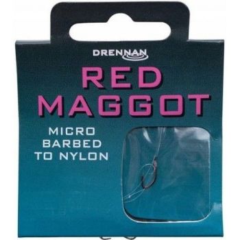 PRZYPONY DRENNAN GOTOWE RED MAGGOT HAK 14 0,14mm