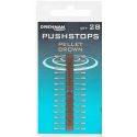 STOPERY DRENNAN PUSHSTOP PELLET BROWN 28szt