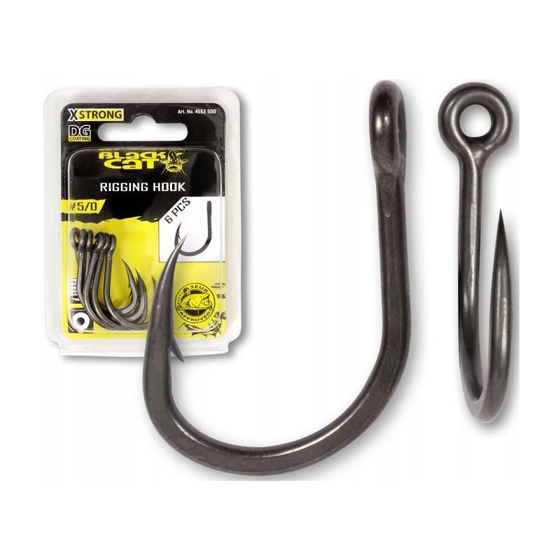 HACZYKI HAKI BLACK CAT RIGGING DG COATING 6/0 6szt