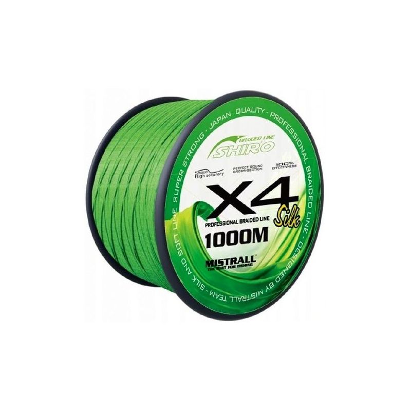 PLECIONKA MISTRALL SHIRO X4 1000m ZIELONA 0,21mm