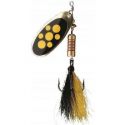 BŁYSTKA OBROTOWA DAM SPINNER DRESSED BLACKY 3 6g