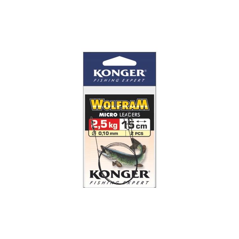 PRZYPON KONGER WOLFRAM 20cm 5kg 2szt