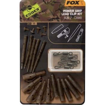 ZESTAW Z KLIPSEM FOX CAMO POWER GRIP LEAD CLIP
