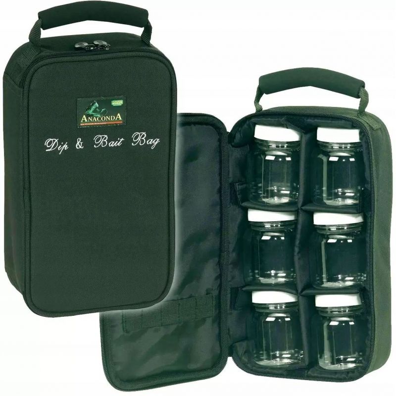 TORBA ANACONDA POKROWIEC NA DIPY DIP BAIT BAG + 6