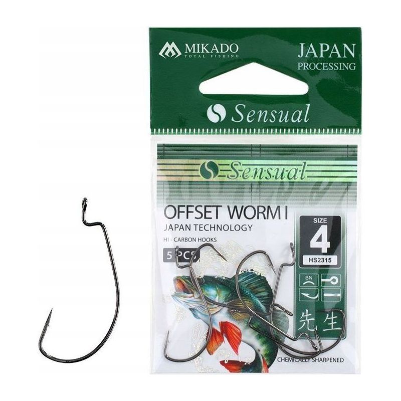 HACZYKI MIKADO SENSUAL OFFSET WORM I 4/0 BN