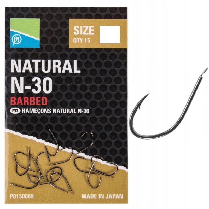 HACZYKI PRESTON NATURAL N-30 SIZE 14 15szt