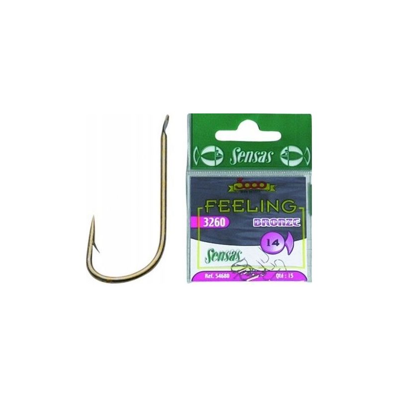 HACZYKI SENSAS 3260 BRONZE ROZMIAR 14 HAKI