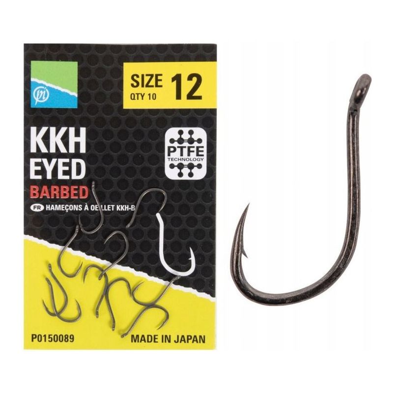 HACZYKI PRESTON KKH BARBED HOOKS SIZE 14 10szt
