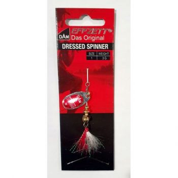 BŁYSTKA OBROTOWA DAM SPINNER DRESSED RED 1 3g
