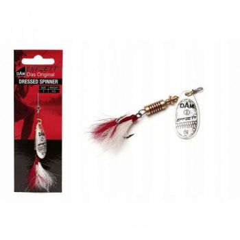 BŁYSTKA OBROTOWA DAM SPINNER DRESSED SILVER 3 6g