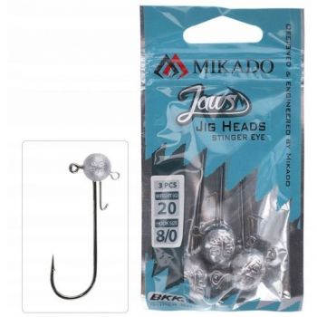 GŁÓWKI JIGOWE MIKADO JAWS STINGER BN 10g 12/0 2szt