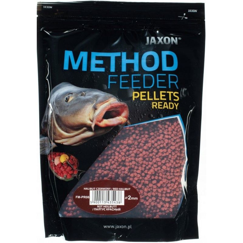 PELLET JAXON METHOD FEEDER READY 2mm HALIBUT CZERW