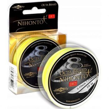 PLECIONKA PRZYPONOWA NIHONTO OCTA 10m FLUO 0,20mm
