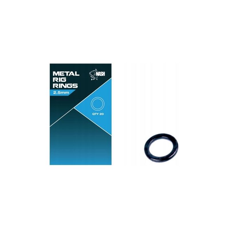 KÓLKA ŁĄCZNIKOWE NASH PIERŚCIENIE METAL RIG 2.5mm
