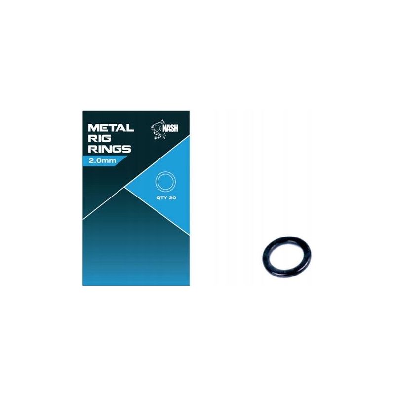 KÓLKA ŁĄCZNIKOWE NASH PIERŚCIENIE METAL RINGS 2mm