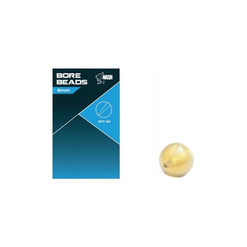 KORALIKI NASH MIĘKKIE BORE BEADS SOFT TAPER 6mm