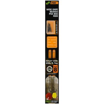 PRZYPON FOX WIDE GAPE BEAKED PVA RIG HAK 8 20lb