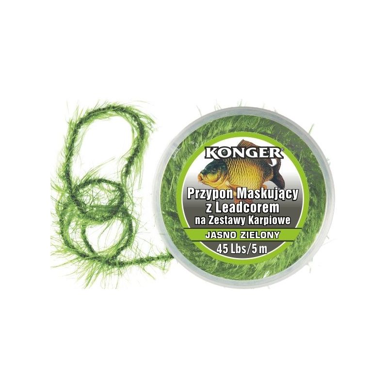 PRZYPON KARPIOWY KONGER MASKUJĄCY Z LEADCOREM 45lb