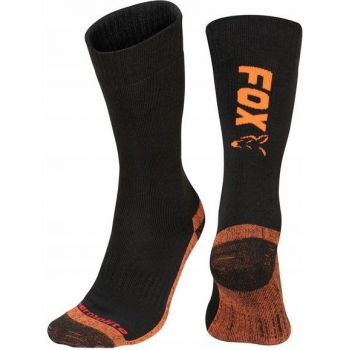 SKARPETY FOX BLACK ORANGE THERMO SOCK ROZ. 44-47