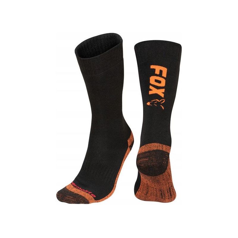 SKARPETY FOX BLACK ORANGE THERMO SOCK ROZ. 44-47