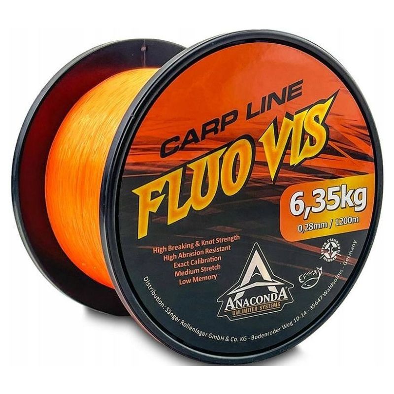 ŻYŁKA ANACONDA FLUOVIS CARP LINE 1200m 0,36mm ORAN