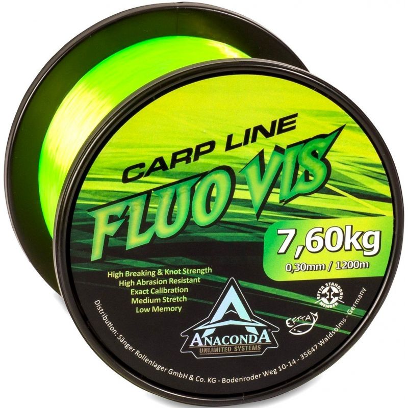 ŻYŁKA ANACONDA FLUOVIS CARP LINE 1200m 0,30mm