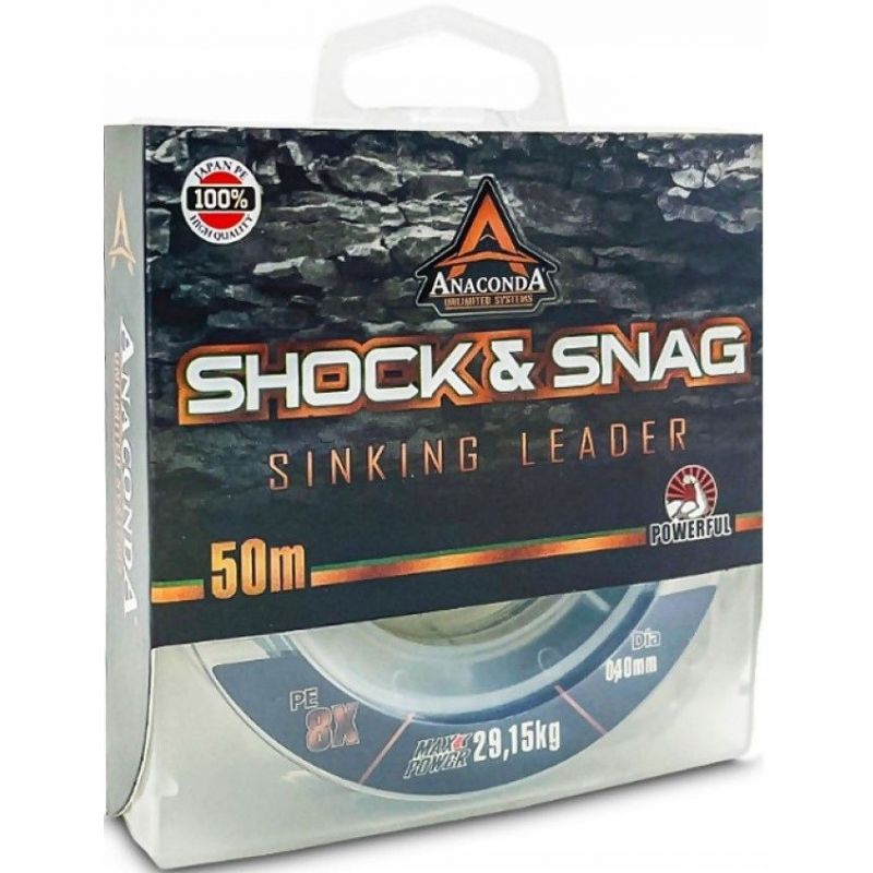 PLECIONKA ANACONDA SHOCK SNAG LEADER 50m 0,50mm