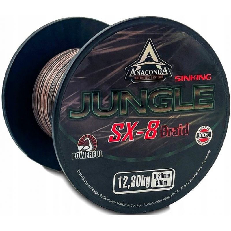 PLECIONKA ANACONDA JUNGLE SX-8 BRAID 600m 0,22mm