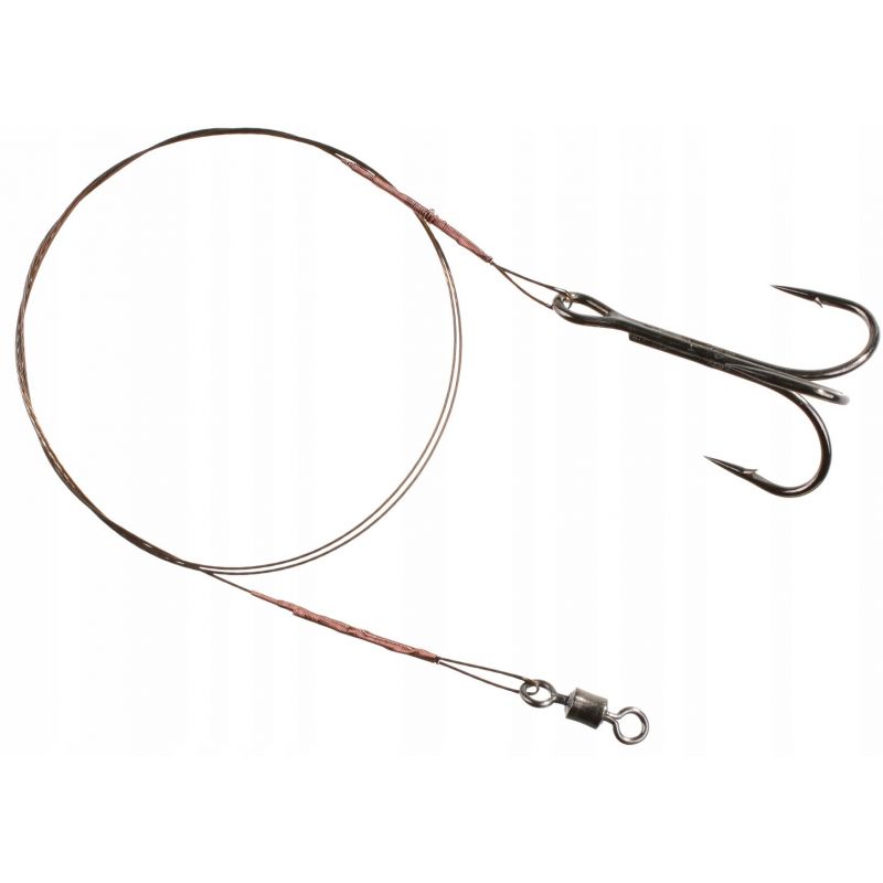 PRZYPON STALOWY MIKADO Z KRĘTLIKIEM KOTWICA 40cm