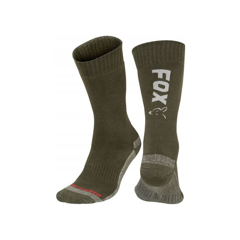 SKARPETY FOX GREEN SILVER THERMO SOCK ROZ. 44-47