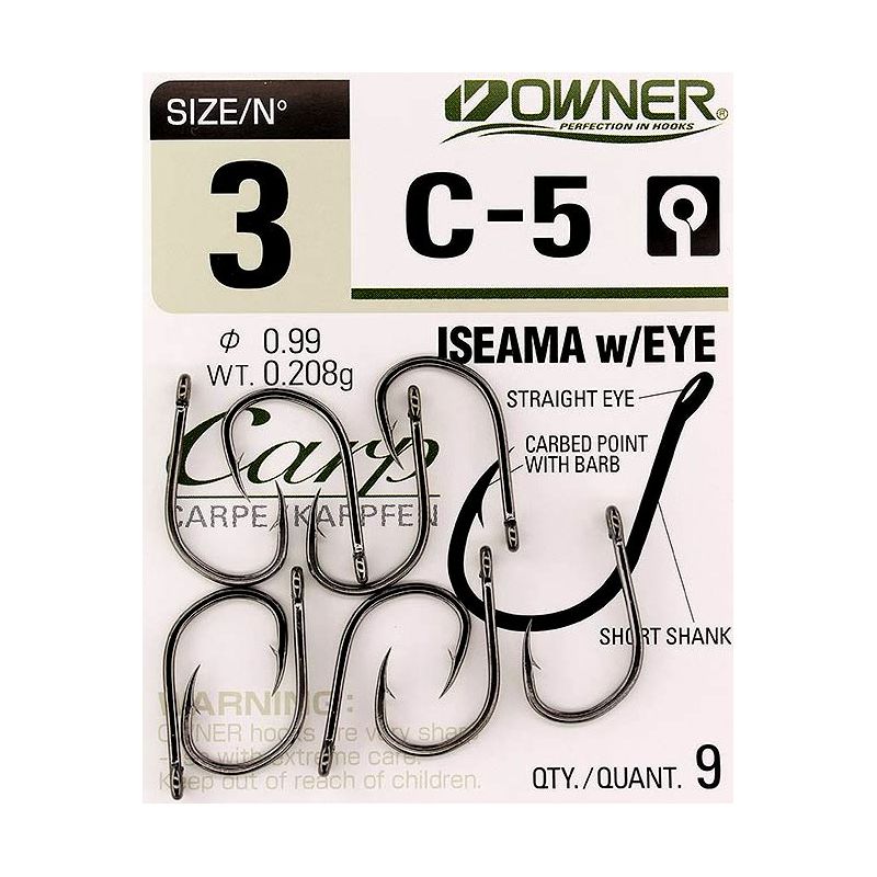 HACZYKI OWNER C5 CARP ISEAMA ROZMIAR 3 CZARNY