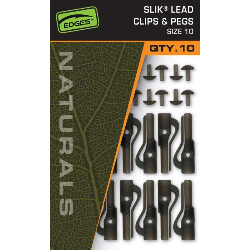 BEZPIECZNY KLIPS FOX NATURALS SLIK LEAD CLIPS 10